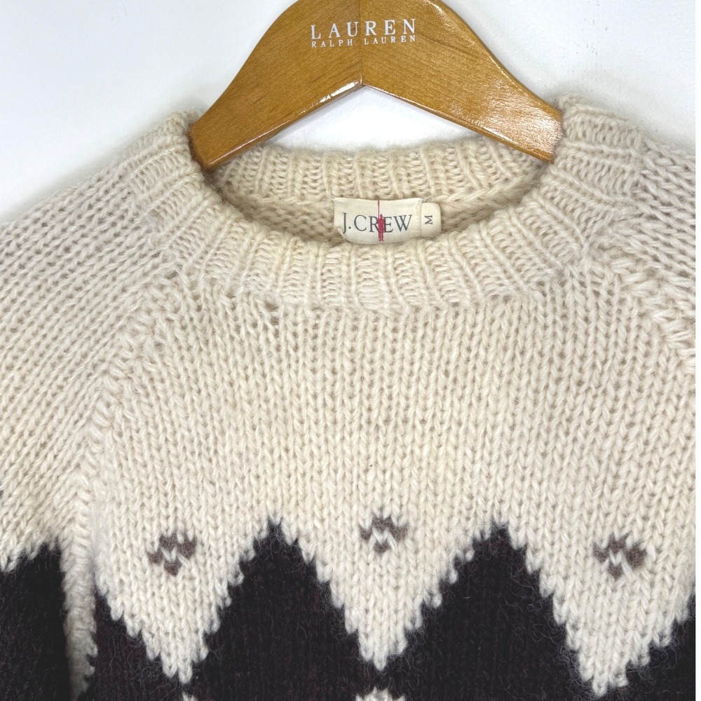 Vintage‎ J. Crew Oarsman Chunky Wool Sweater Mens Medium Crewneck - Picture 3 of 9